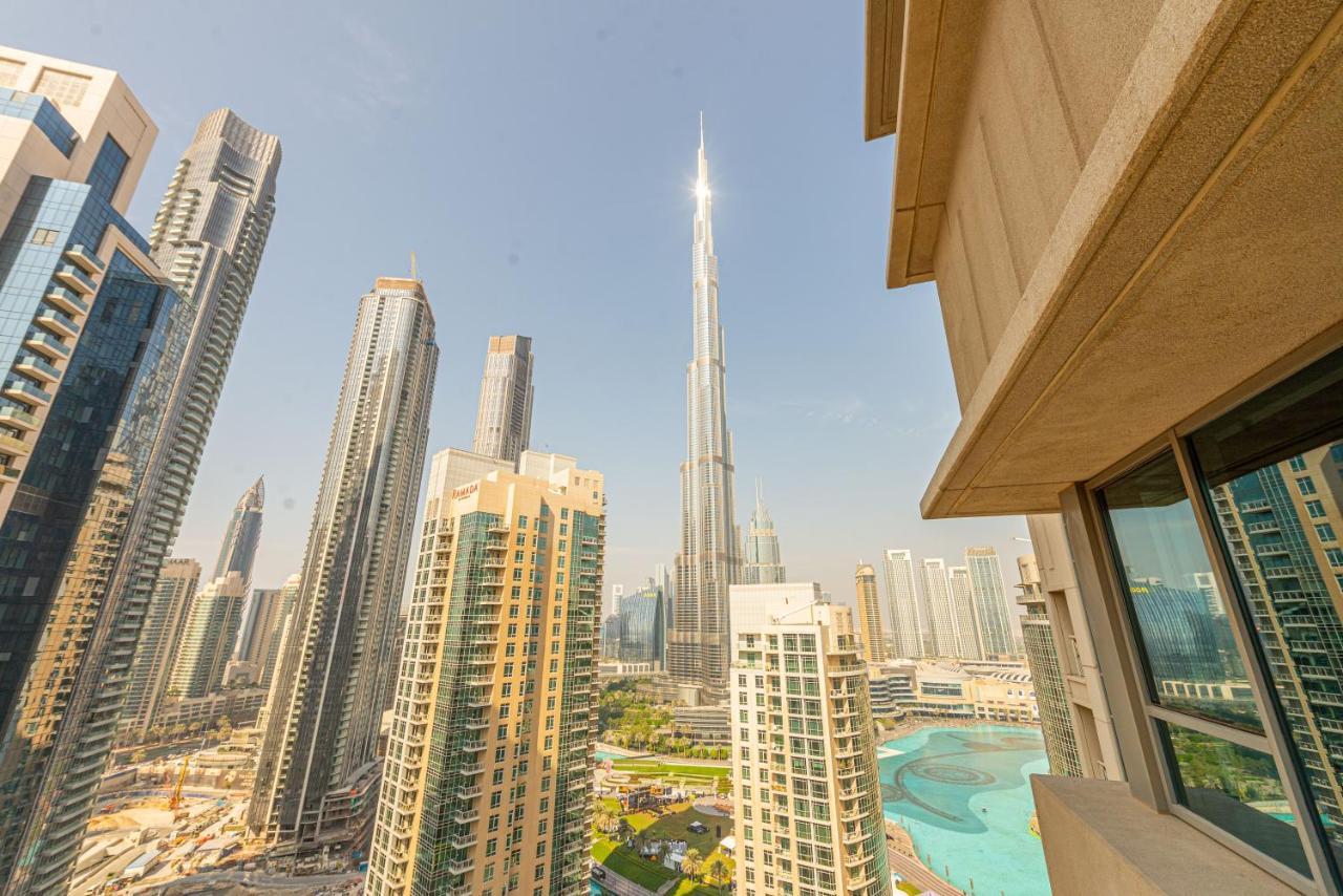 First Class 2Br With Full Burj Khalifa And Fountain View Dubai Eksteriør bilde